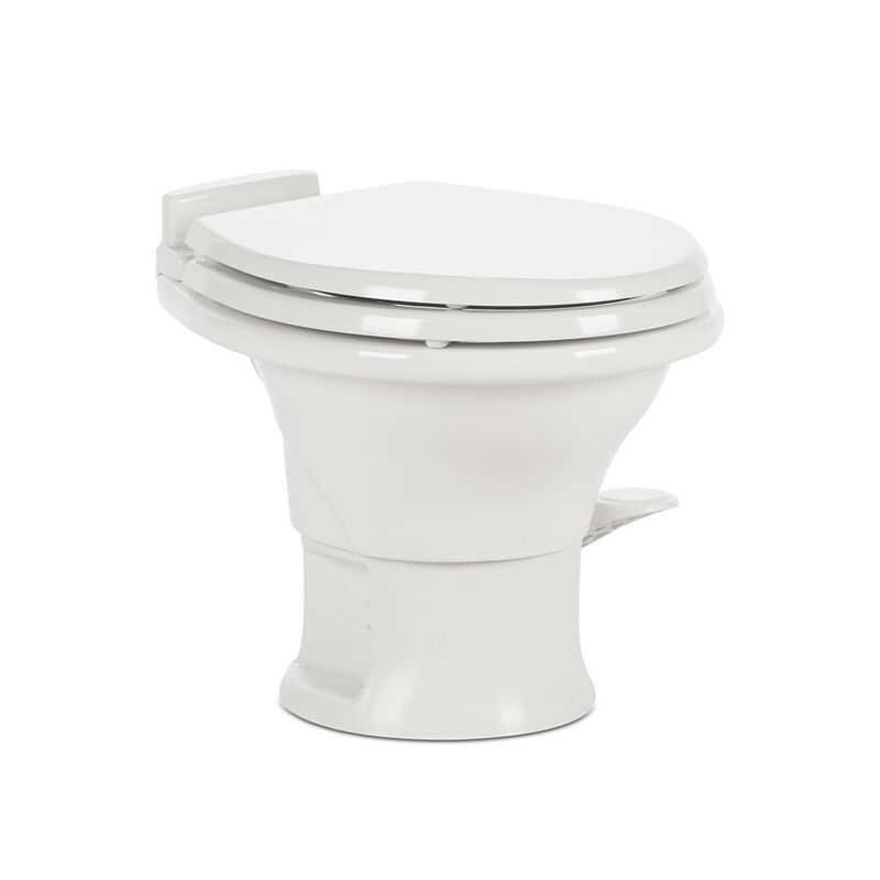 Dometic 311 Series Low Profile Gravity RV Toilet with Ceramic Bowl, White image number 1