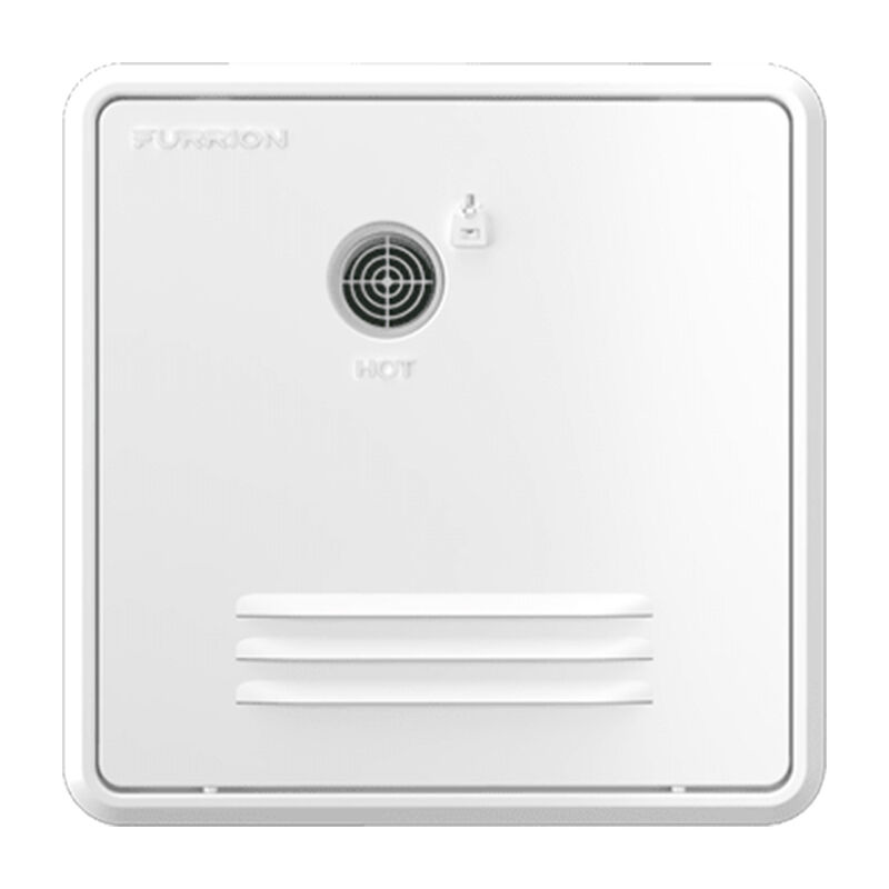 Furrion 16.1" x 16.1" White Retrofit Door for Tankless RV Water Heating System #FWH09EA-PS-AM image number 1