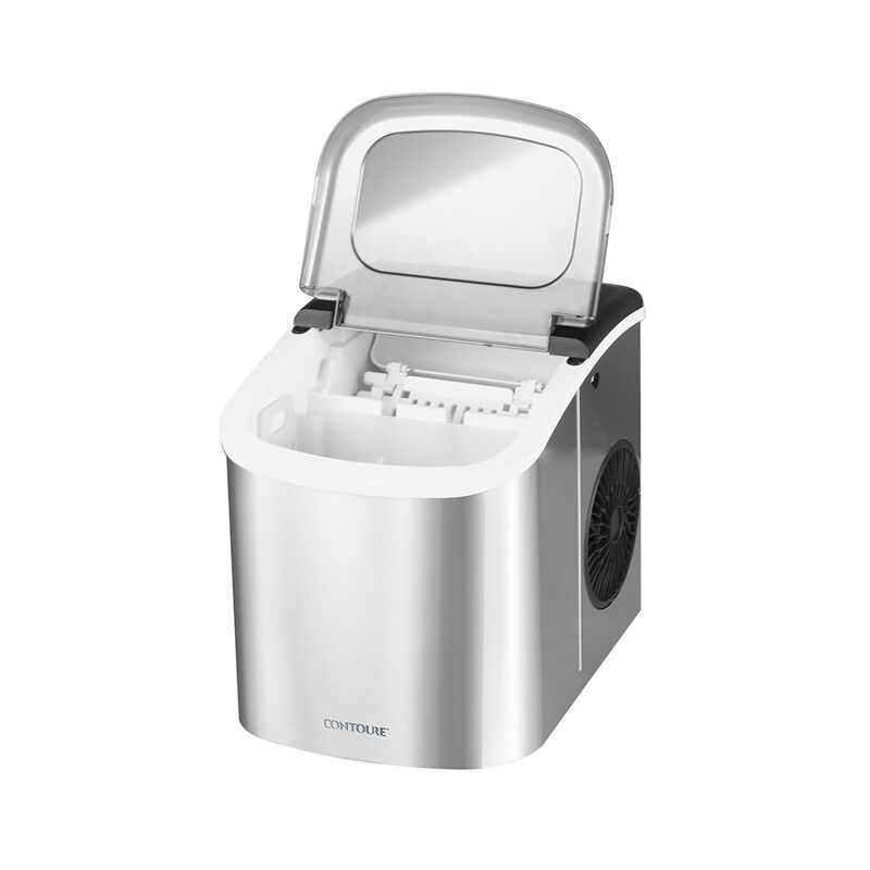 CONTOURE Ultra-Compact Portable Ice Maker, Stainless Steel image number 2