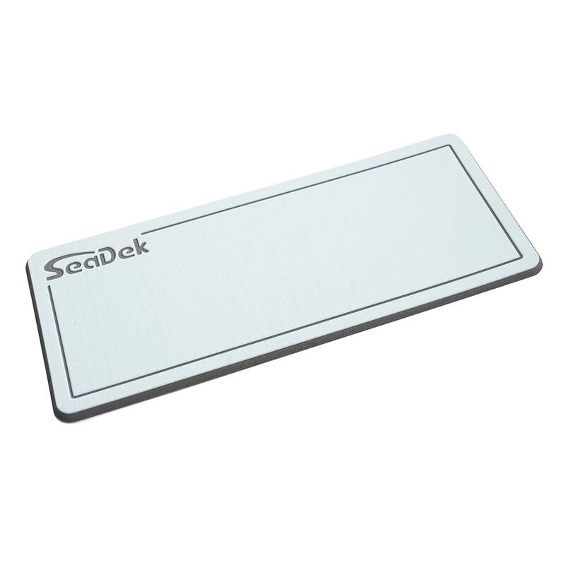 SeaDek 14" x 36" 20mm Dual Density Small Helm Pad - Caribbean Blue/Storm Grey Brushed image number 1