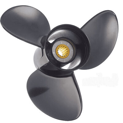 Solas 3-Blade Propeller, Rubber Hub / Aluminum, 13-7/8 dia. x 17 pitch, RH
