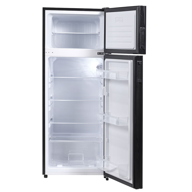 Invision 8CU Top Mount Freezer RV Refrigerator&mdash;Black (Right) image number 2