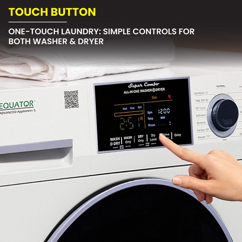 Equator Combo Washer Dryer, Vented-Dry, White image number 15