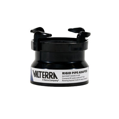 Valterra Rotating Rigid Sewer Pipe Adapter, 3" Hub x Bayonet Hooks