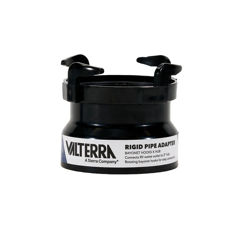 Valterra Rotating Rigid Sewer Pipe Adapter, 3" Hub x Bayonet Hooks image number 1