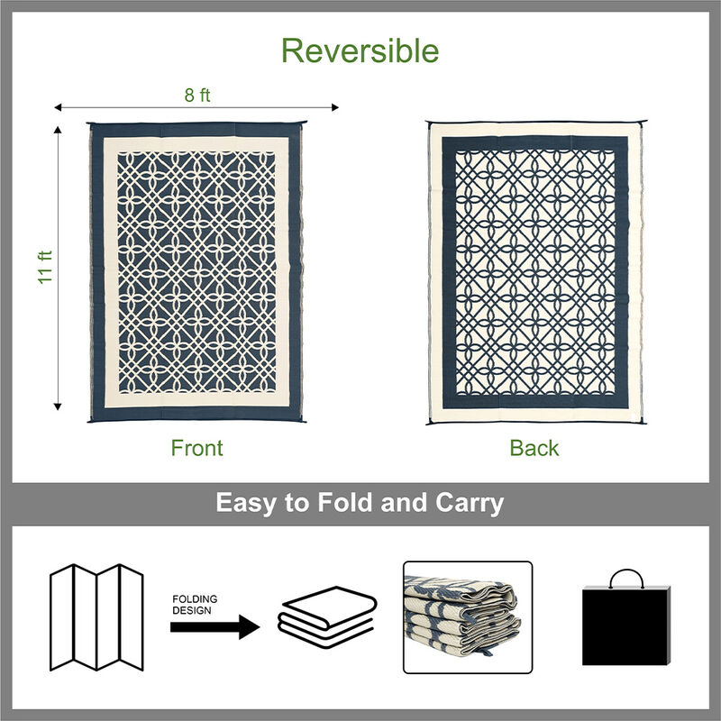 Venture Forward RV Patio Mat w/ Carry Bag, Geo Diamond image number 8