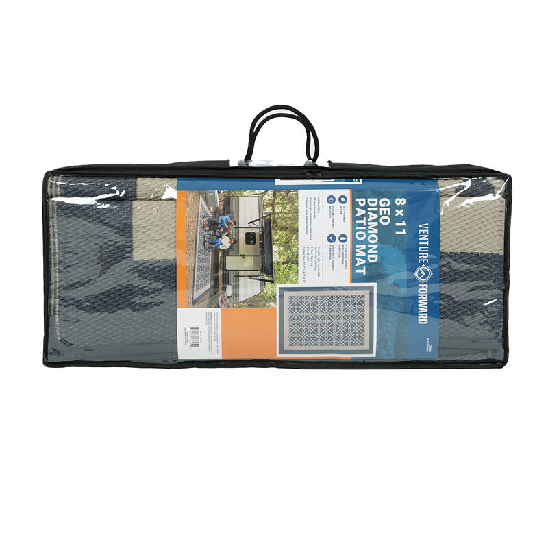 Venture Forward RV Patio Mat w/ Carry Bag, Geo Diamond image number 4