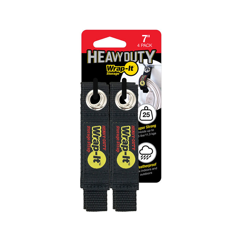 Wrap-It 7" Heavy-Duty Storage Straps, 4-Pack image number 2