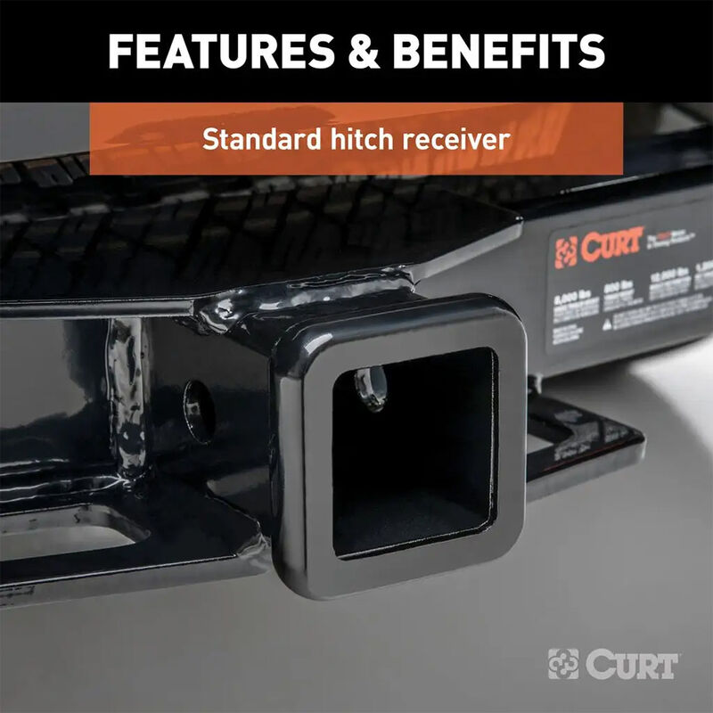 CURT 13383 Class 3 Trailer Hitch, 2" Receiver, Select Chrysler Pacifica, Voyager image number 4