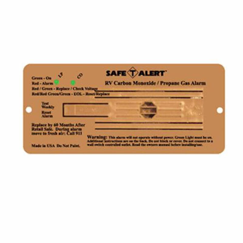 Safe T Alert 35 Series Dual CO/LP Gas Detector, Flush Mount, Brown image number 1