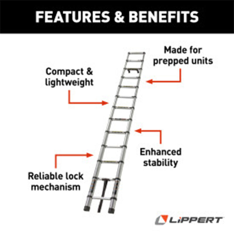 Lippert On-the-Go 12'6" Telescopic Ladder image number 3