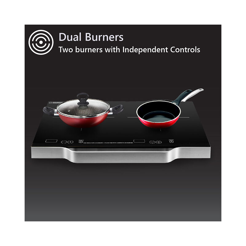 Equator PIC 200N Portable Dual Burner Induction Cooktop with Handle image number 7