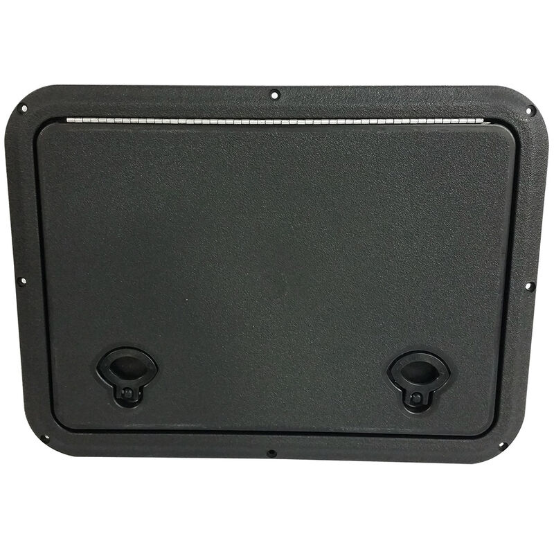 DPI Marine DPF Black Flush Series Hatch Door, 12-7/8" x 17-1/2" O.D. frame image number 1