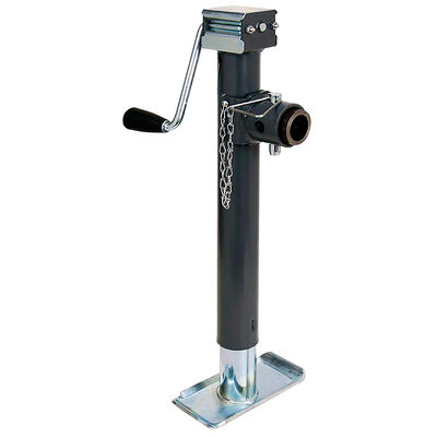 Bulldog Trailer Tongue Jack, Manual Round Sidewind Swivel Jack