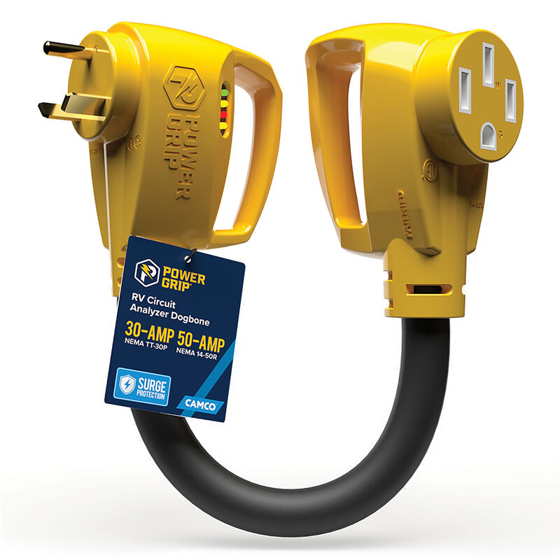 Camco 55460 Power Grip RV 18" 30A Circuit Analyzer Dogbone image number 1