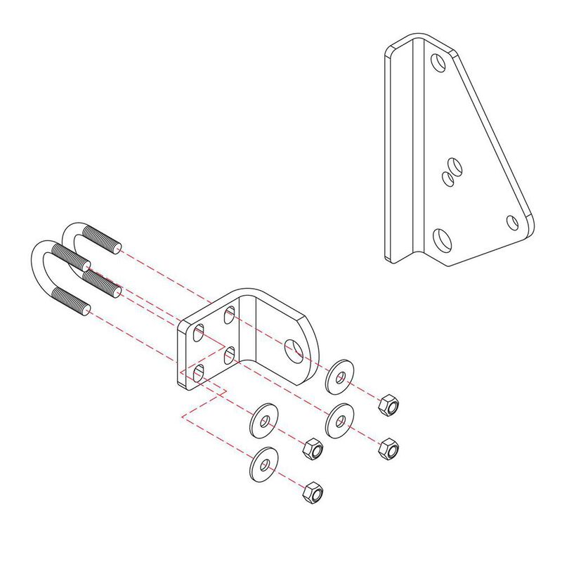 Roadmaster Reflex Steering Stabilizer Mounting Bracket, RBK1 image number 1