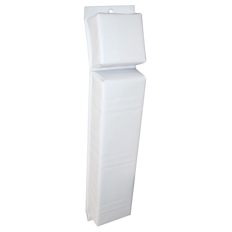 Hull-Saver Vinyl Covered Contoured Fender, White (30"L x 6"W x 4"D) image number 2