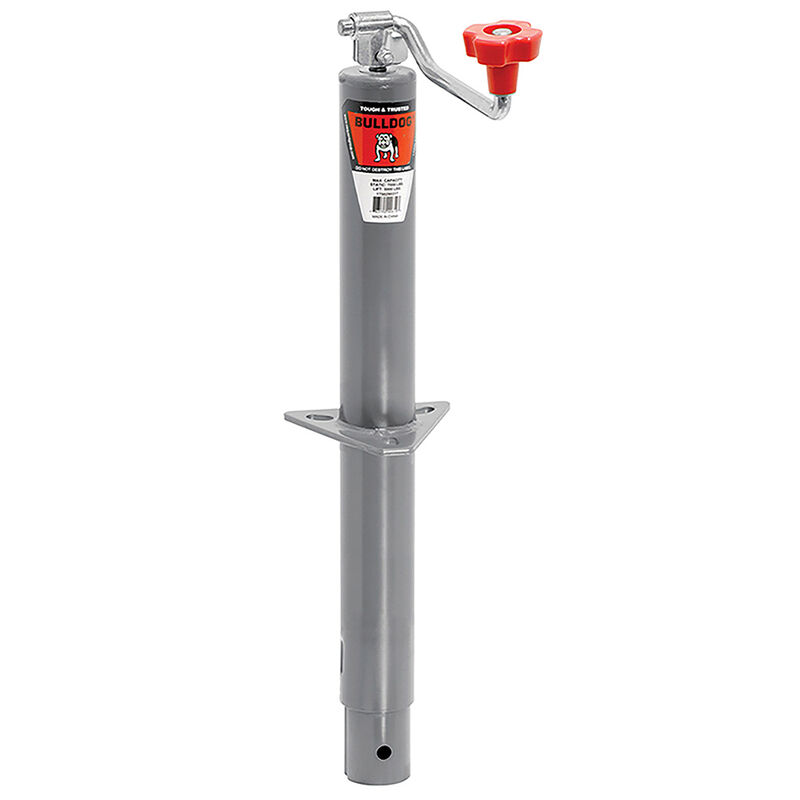 Bulldog Trailer Tongue Jack, Manual A-Frame Round Topwind Jack image number 1