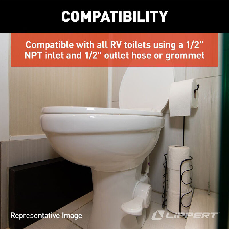 Lippert Flow Max Replacement RV Toilet Valve Kit image number 4