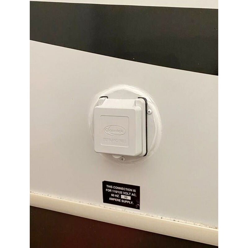 ICON Technologies Plug Conversion Trim for 30A Inlet Style, Polar White image number 6