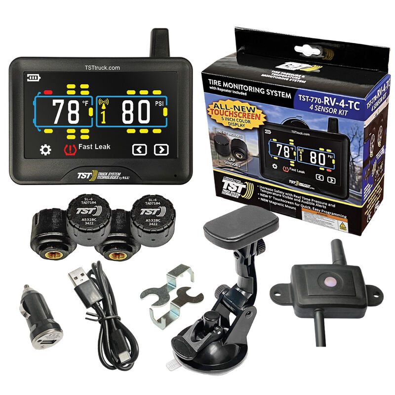 TST 770 Series 4 RV TPMS w/ Color Touch Display & Repeater image number 1