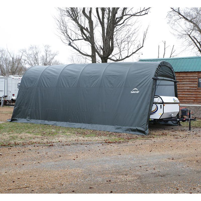 Round Style Shelter 12 x 20 x 8 Gray Cover image number 13