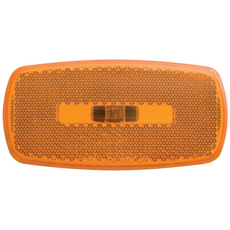 Rectangular Reflector/Clearance/Marker Light - twist-in socket; Amber image number 1