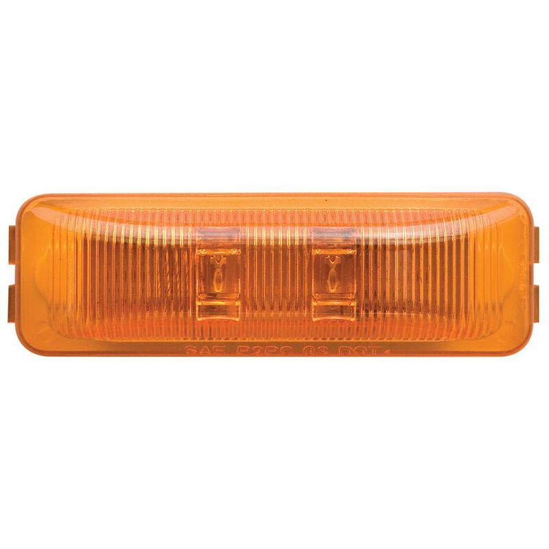 LED Thinline Marker/Clearance Light; Base and Mounting Hardware Included; Amber, Sealed; 1 Diodes image number 1