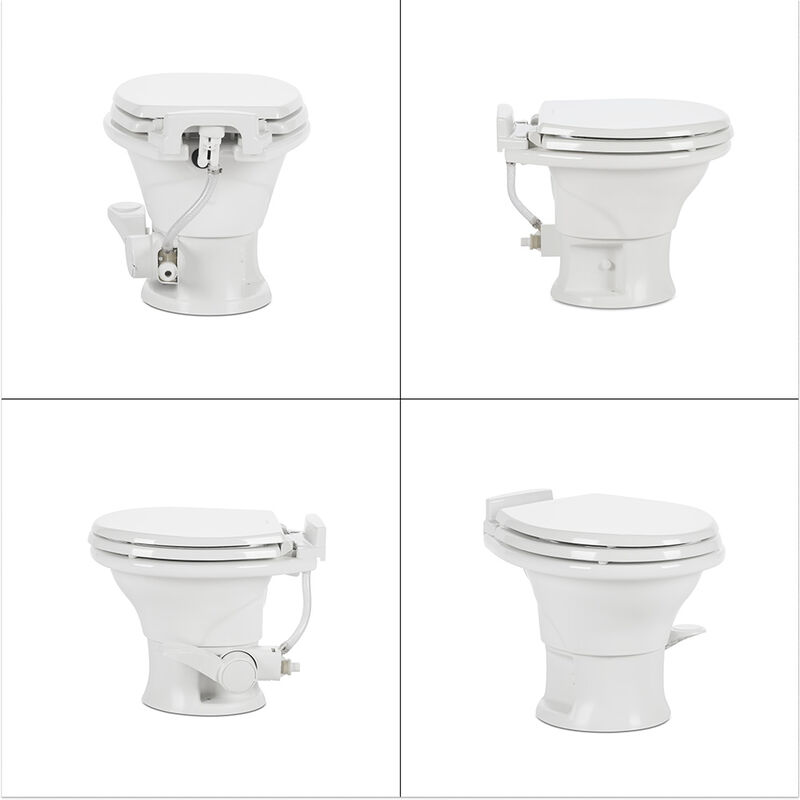 Dometic 311 Series Low Profile Gravity RV Toilet with Ceramic Bowl, White image number 5