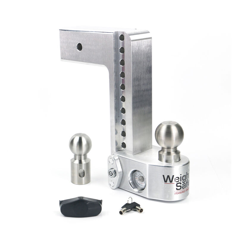 Weigh Safe Adjustable Drop Hitch - 10" Drop for 3" Shank image number 1