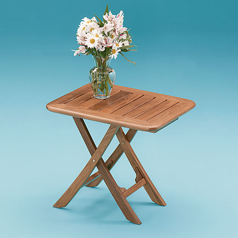 Whitecap Teak Small Adjustable Slat Top Table image number 1