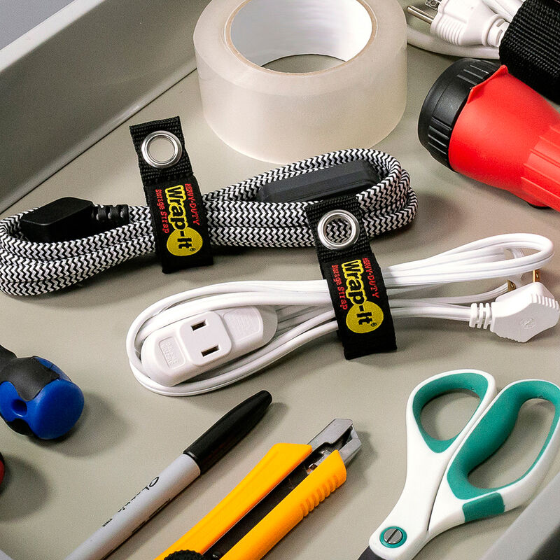 Wrap-It 7" Heavy-Duty Storage Straps, 4-Pack image number 6