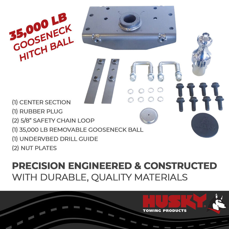 Husky Towing Ram Underbed Gooseneck Hitch (19+ 2500/3500) 33205 image number 4
