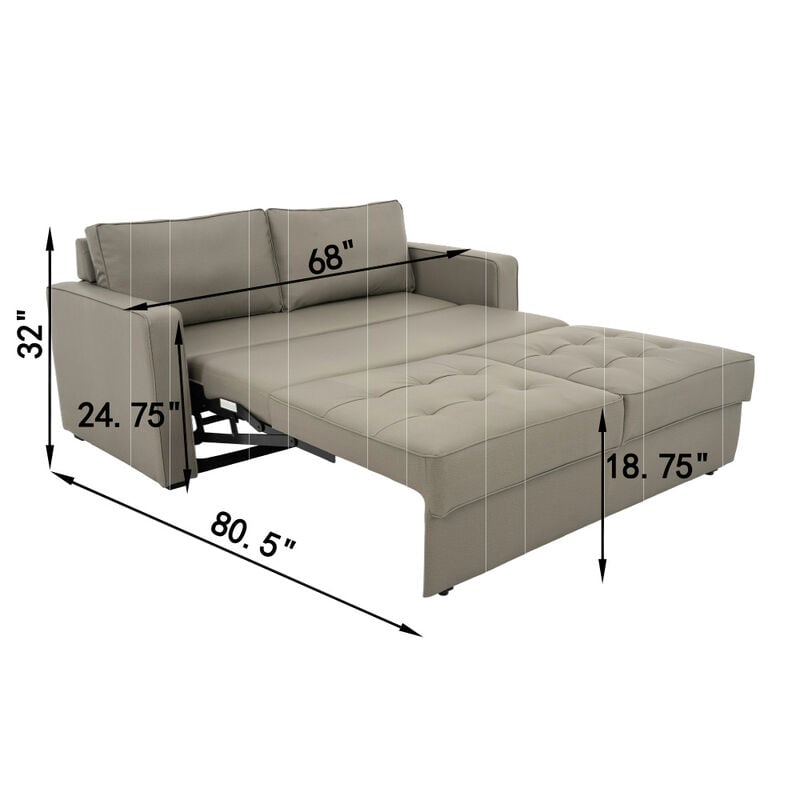 kathy ireland&reg; EZ-Out Sleeper Sofa image number 11