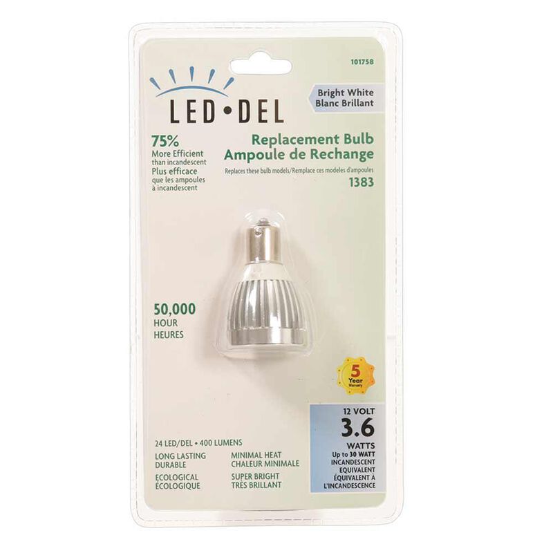 Single pack 1383 LED bulb in &ldquo;Bright White&rdquo; or 5500 Kelvin image number 3