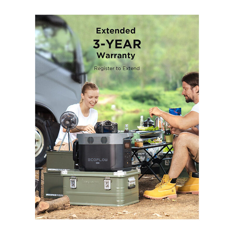 EcoFlow DELTA Max 2000 Portable Power Station with 400W Solar Panel image number 3