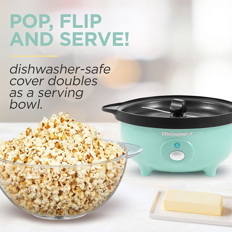 Elite Gourmet Popcorn Popper, Mint image number 3