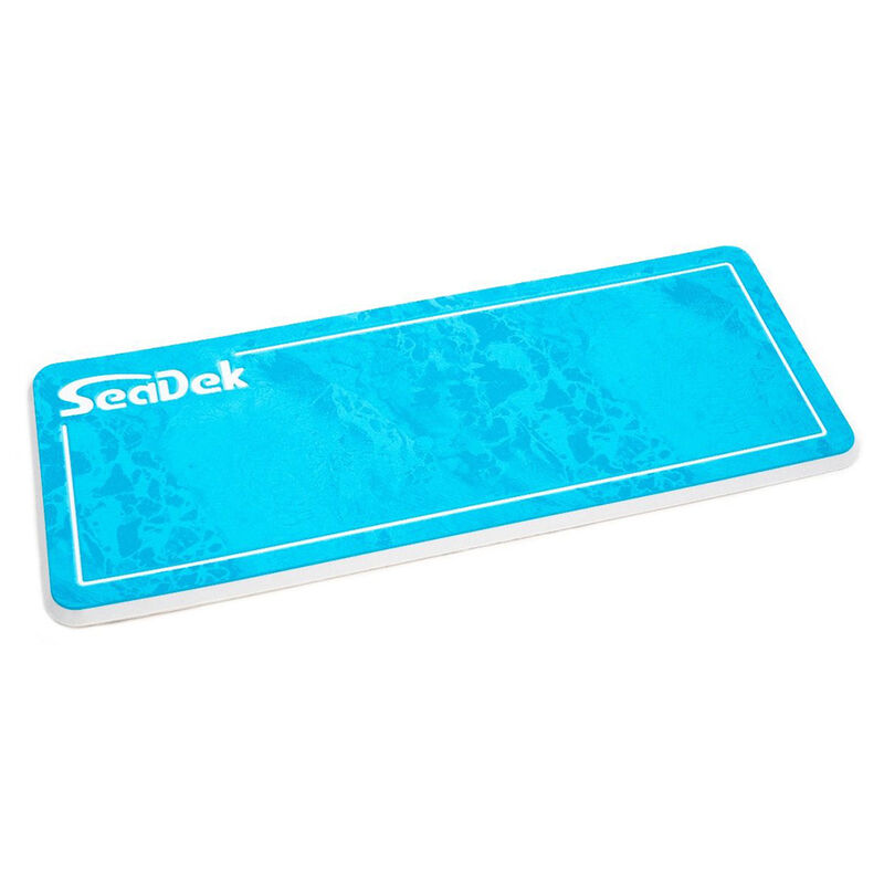 SeaDek 16" x 39" 20mm Dual Density Large Helm Pad - Bahama Blue/White Realtree WAV3 Camo Pinline Smooth image number 1