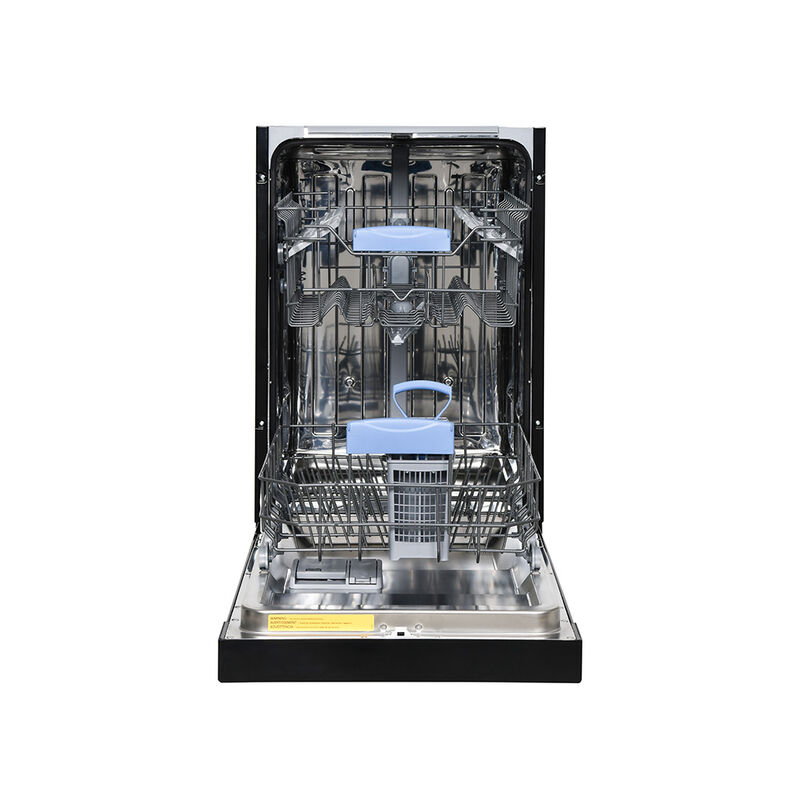 Equator 18" Built in Dishwasher 10 Place Setting 8 Wash programs half Load Sensor Wash 110V Energy Star Rated in Black image number 10