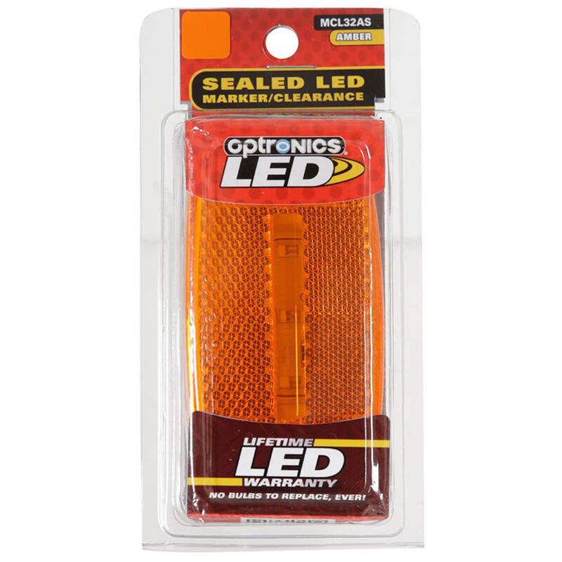 Oval LED Clearance/Marker Light; Replaceable Lens image number 3