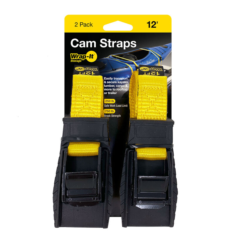 Wrap-It 12' Cam Straps, 2-Pack image number 1
