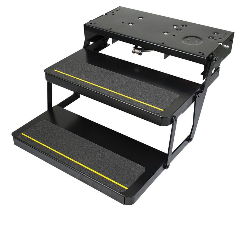 Lippert Kwikee Double Tread Electric RV Step Assembly image number 1