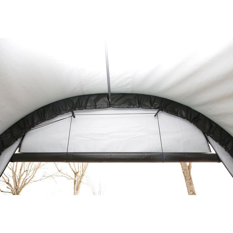 Round Style Shelter 12 x 20 x 8 Gray Cover image number 10