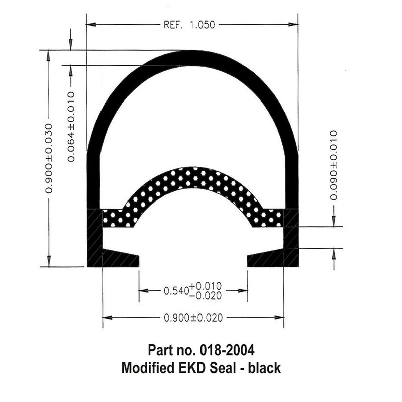AP Products Modified EKD Slide Out Seal, 1" x 1" x 50' image number 2