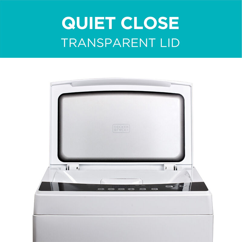 Black+Decker Portable 3.0 cu. ft. Top-Load Washer, White image number 3