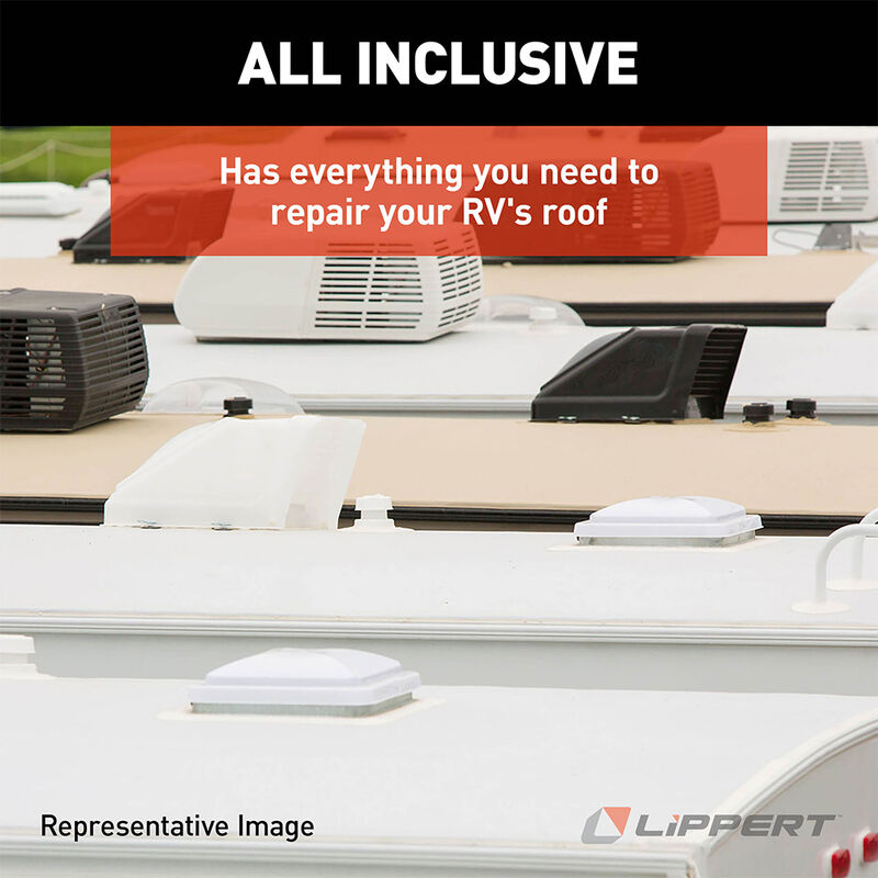 Lippert SuperFlex RV Roof Installation Kit, White image number 4