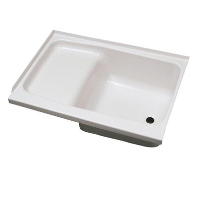 Replacement ABS Step Tub, 24&rdquo; x 40&rdquo;, White with Right Drain