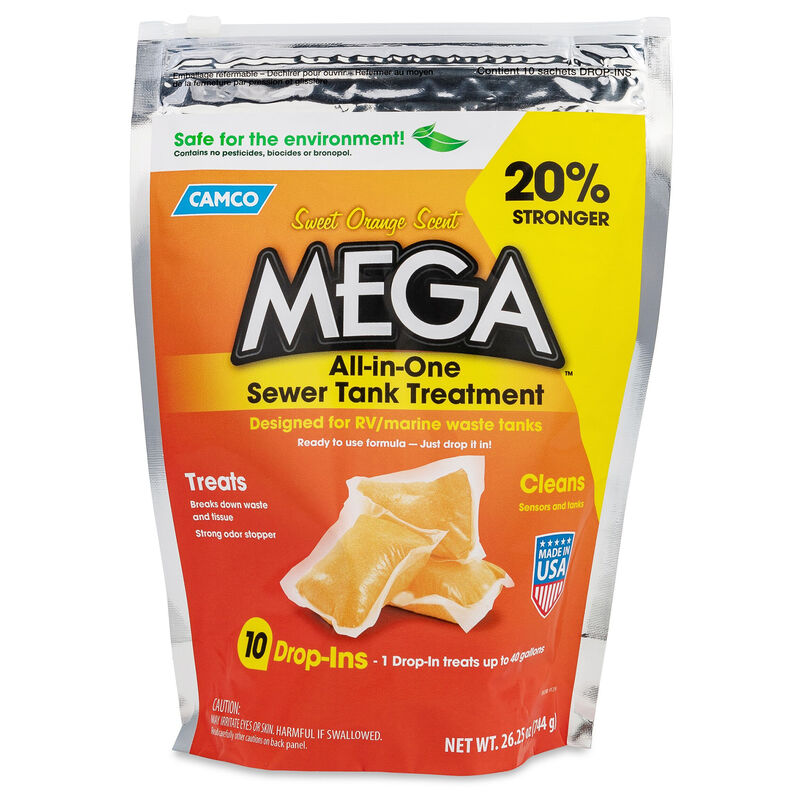 Camco Mega All-in-One Sewer Tank Treatment, 10-Pack image number 1