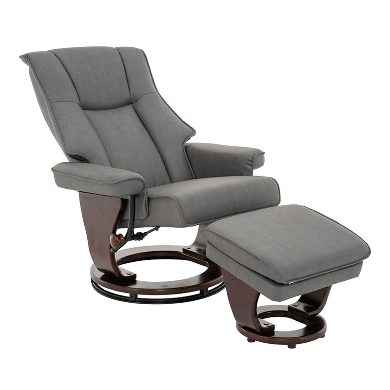 Thomasville Luxury Euro Chair with Storage Ottoman image number 4