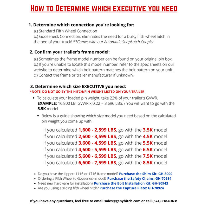 Gen-Y Hitch Executive 5th Wheel King Pin Box, 1.5K-3.5K Pin Weight, 21K Towing image number 5